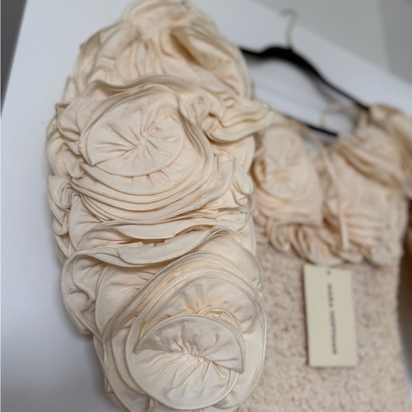 MARA HOFFMAN Luna Off-The-Shoulder Textured-Cotton Midi Dress $1,125 - Picture 8 of 13